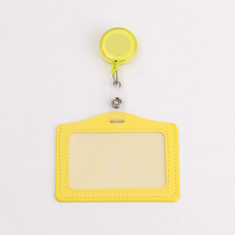 Kawaii Kinder Easy Pull Schnalle Student ID Karte Ausweishalter PU Leder Bus Karte Abdeckung Kunststoff Schlüsselanhänger Geschenk – Detail 7