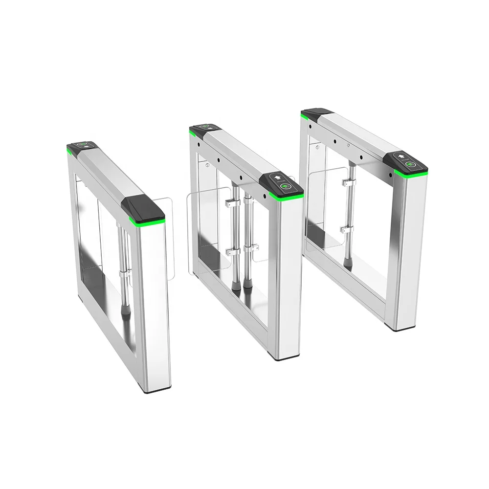 Swing Barrier Turnstile Single lane Indoor Speed Gate RFID Pedestrian Speed Gate Flap Barrier