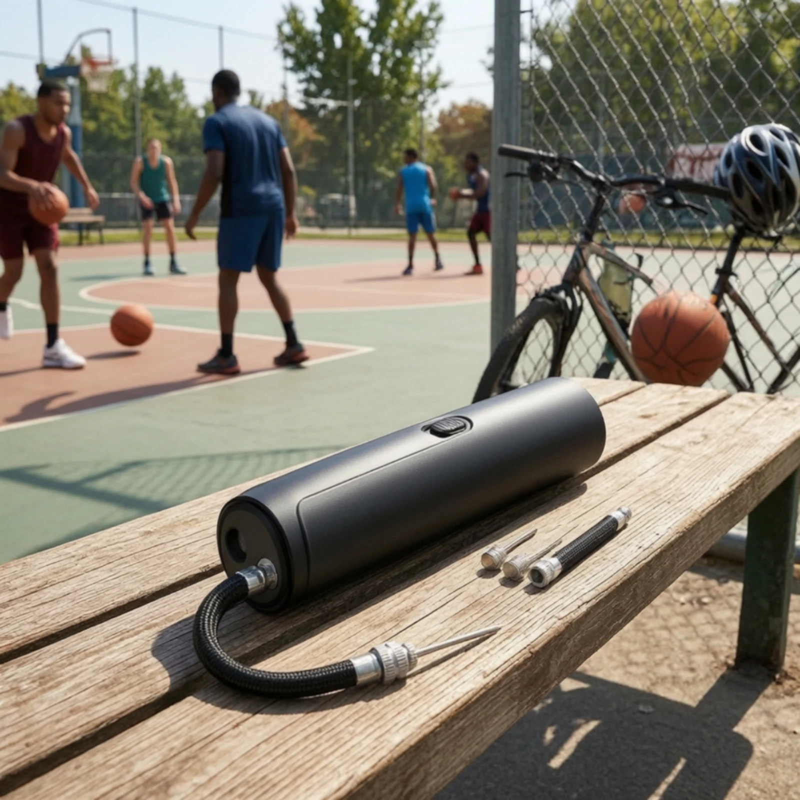 Electric Ball Pump with Hose Portable Ball Pump with Handheld Convenient for Coaches, Sports Field, Gym