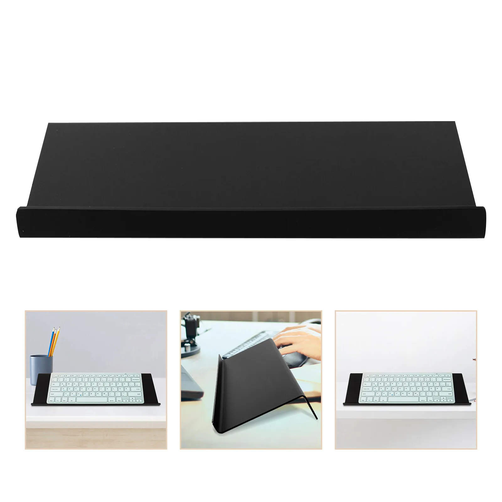 

Tilted Acrylic Keyboard Stand Riser for Computer Ergonomic Design Promotes Better Posture and Productivity Keyboard Stand