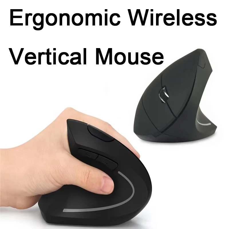 سماعة لاسلكية تعمل بالبلوتوث ماوس عمودي مريح الألعاب ماوس 1600 ديسيبل متوحد الخواص 2.4G المعصم البصرية ماوس صحي لأجهزة الكمبيوتر المحمول جهاز كمبيوتر شخصي سطح المكتب