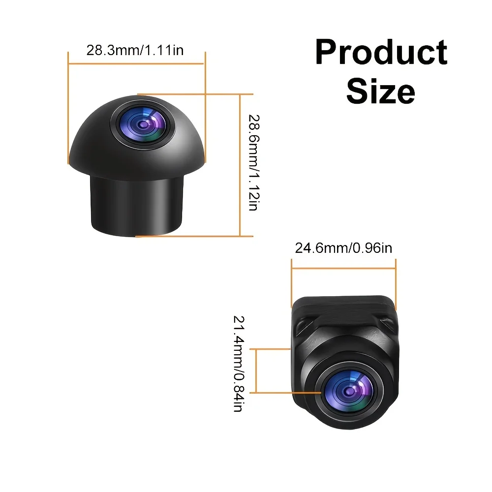360-degree Panoramic Car Rear View Camera - Full Color AHD1080P Front + Rear + Left + Right Surround View Camera System