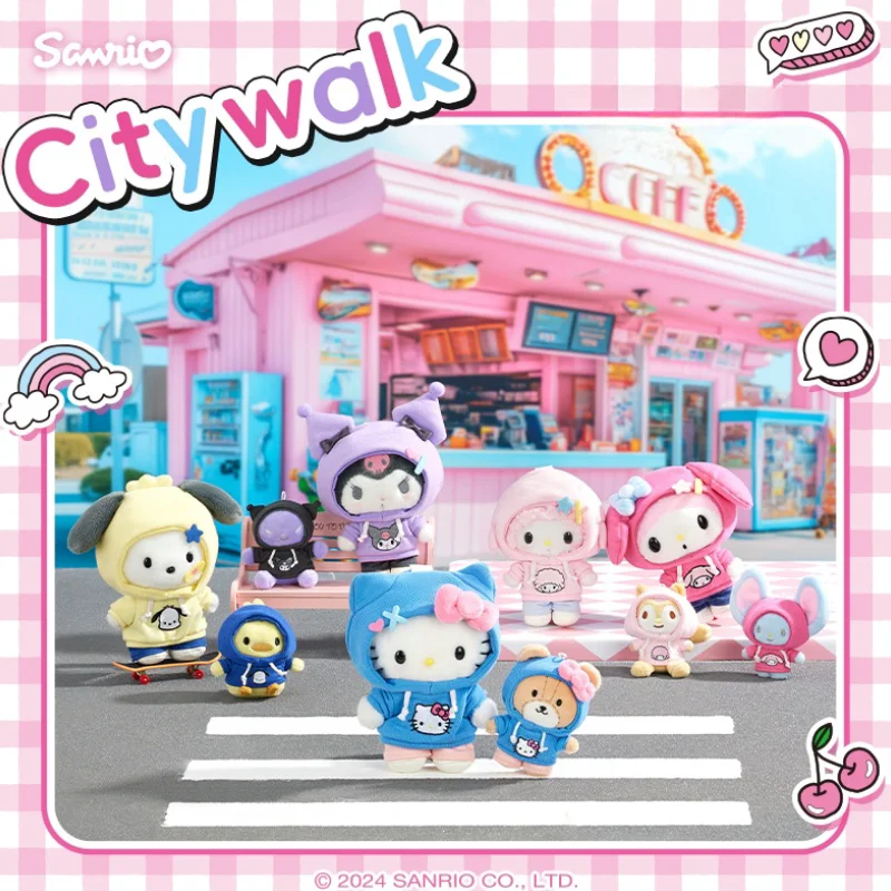 

Аниме Sanrio Citywalk Фигурка Куроми Фигурка Citywalk Hello Kitty Cinnamoroll Фигурка Милая игрушка Сумка Ключ Подвеска Девушка Подарок на день рождения