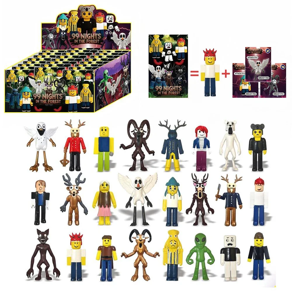 新しい3～3.5インチのバーチャルフォレスト99ナイトドールゲーム、ハンドヘルドブラインドバッグ、分解楽しいおもちゃ、ケーキ飾り、クリスマスプレゼント ﻿