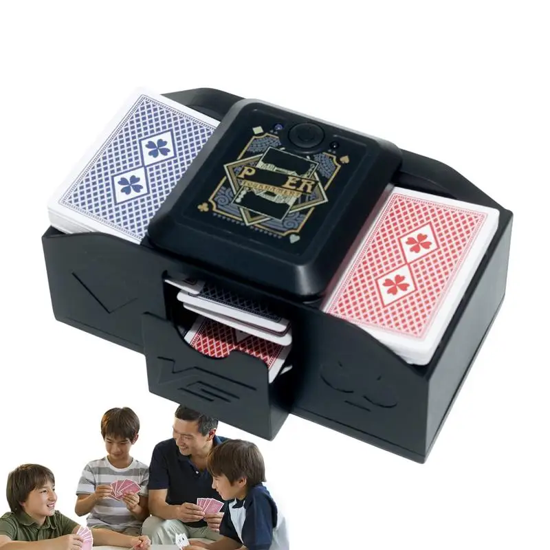 

Automatic Poker Card Shuffler Electric Poker Shuffling Machine Sturdy Construction Board Games Accessories for Adults Young