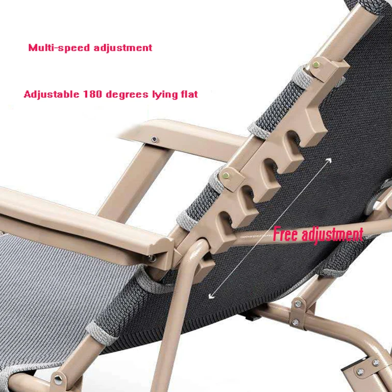 Deck Chairs Garden Outdoor Furniture Camping Portable Siesta Folding  Backrest Armrest Chair Bed Terrace Leisure Chaise Lounge