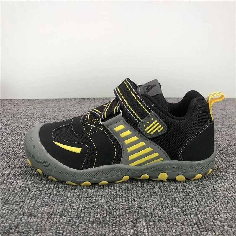 2023 Mesh Children Sneakers Outdoors Breathable Hook Loop Girls Boys Sport Shoes Anti Slip High Quality Kids Running Walk Shoes