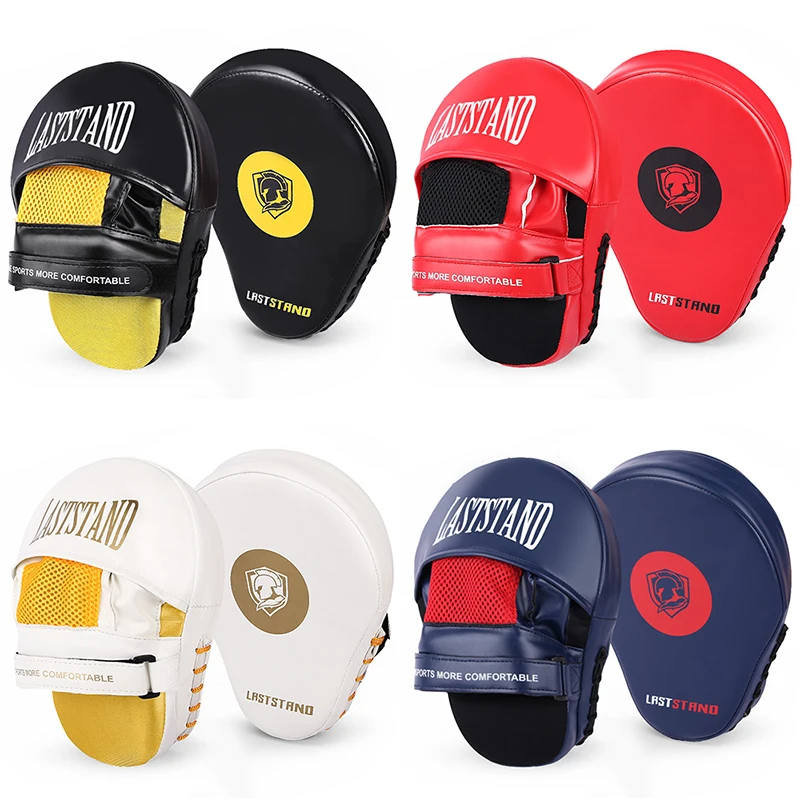 

Curved Boxing Muay Thai Hand Target Sanda Training Thickened Training Fitness Equipment Baffle PU Leather 5-finger Hand Target