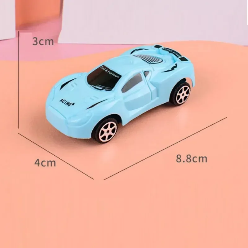 Simulation of Children\'s Inertial Car Plastic Durable Pull Back Racing Inertia Toy Car Mini Cartoon Car Toy Boys Christmas Gift