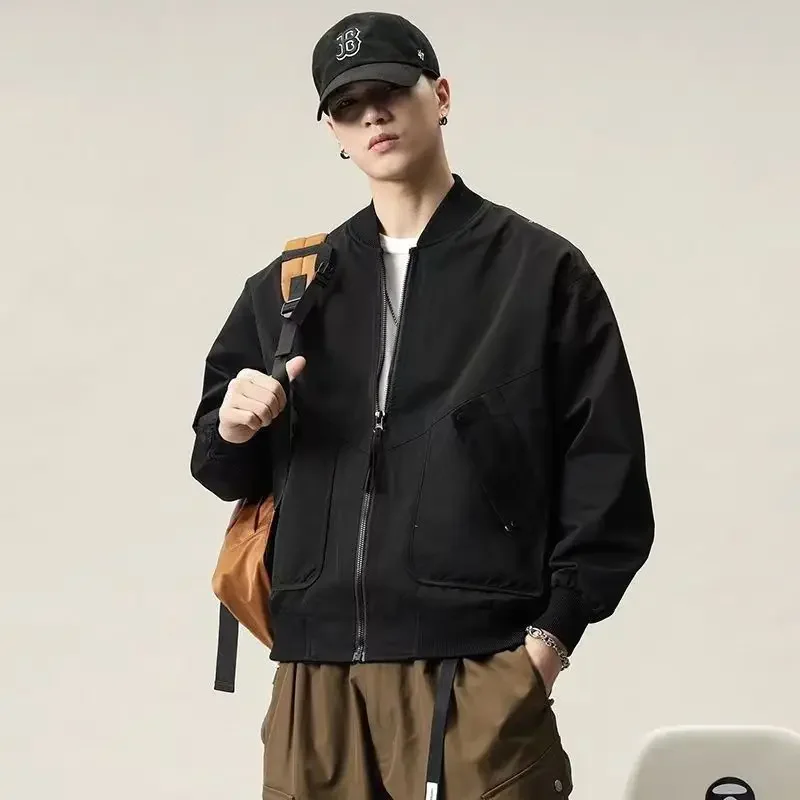 Trendy Man Coat Zip V Cold Korean Reviews Many Vintage Baseball Jacket for Men Deals Fast Delvery Harajuku Luxury Designer Joker