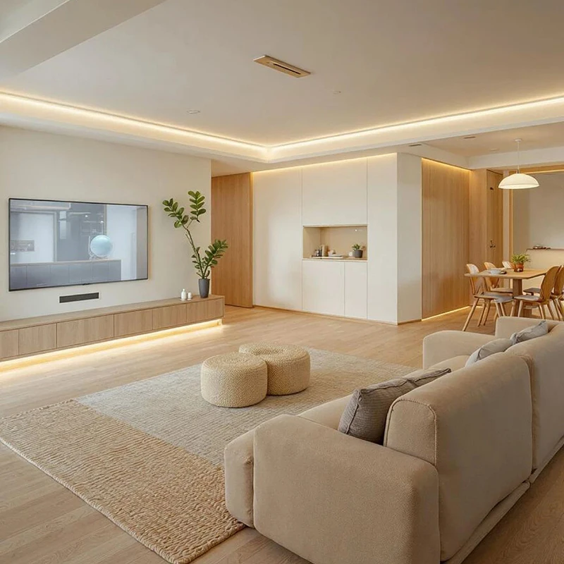 リビングルーム、ホテル、ヴィラ、ホームオフィス向けのカスタマイズ可能なミニマリスト木製家具、ナチュラルウッドスタイルデザイン