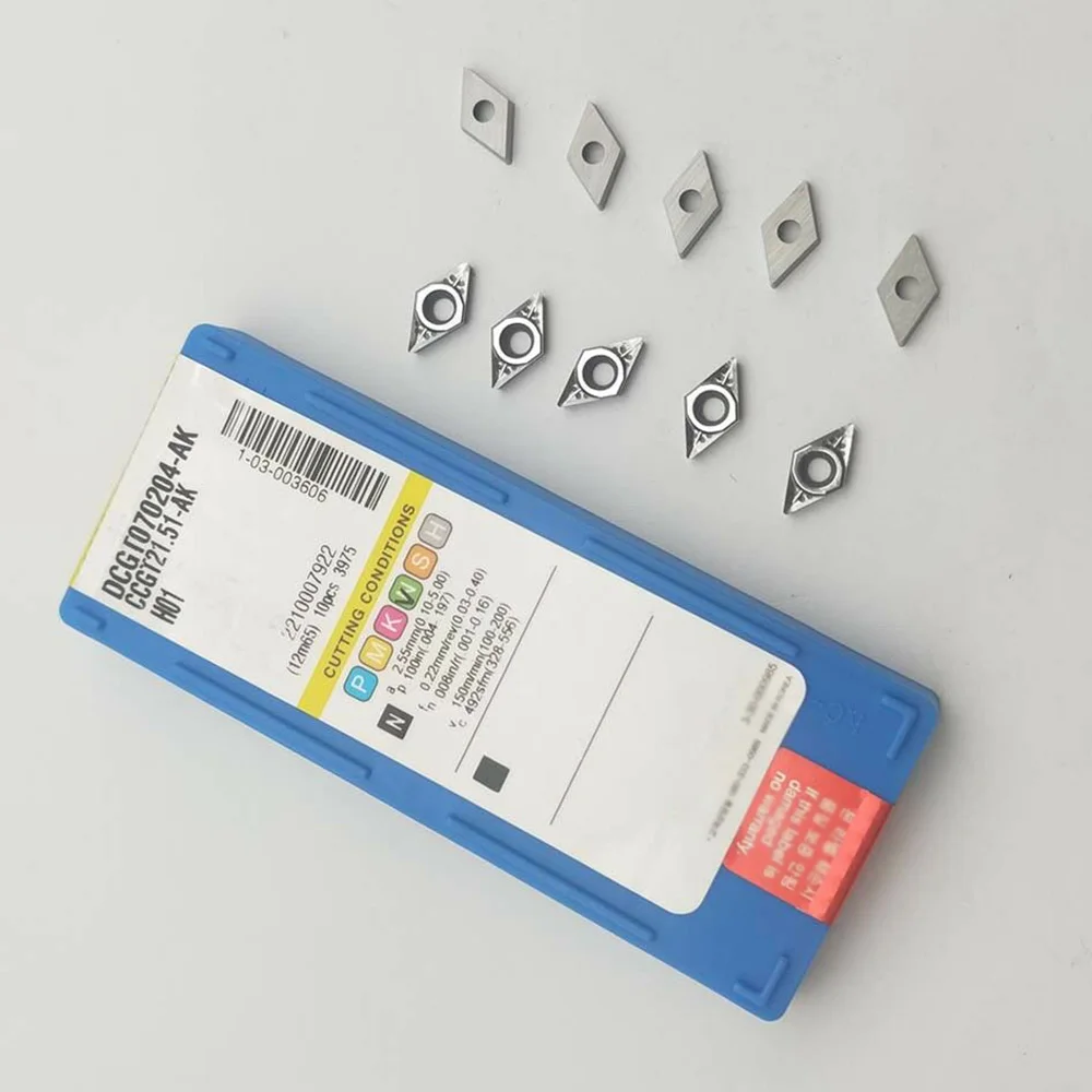 High Performance DCGT070204 AK H01DCGT21 51AK H01 Aluminum Blade Inserts Carbide Inserts for Material Processing