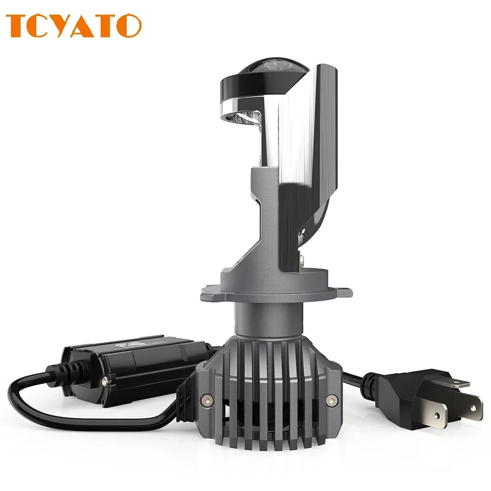 

TCYATO F40H4 Mini Car Lens Led Headlight Lens Fog Light Powerful Super LED Bulbs H4 Motorcycle Lamp Projector High Low Beam 110W