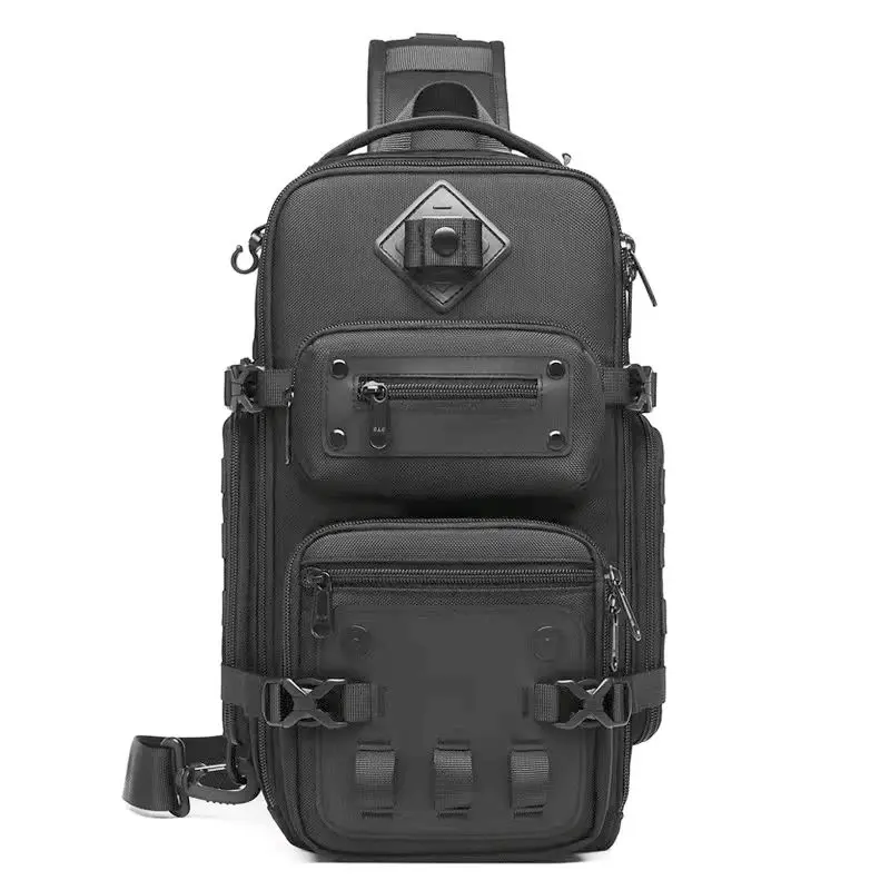 Advanced Locomotive Bag Men's Tactical Chest Bag Outdoor Sports Messenger Bag Large-capacity Multifunctional Male Chest Bag