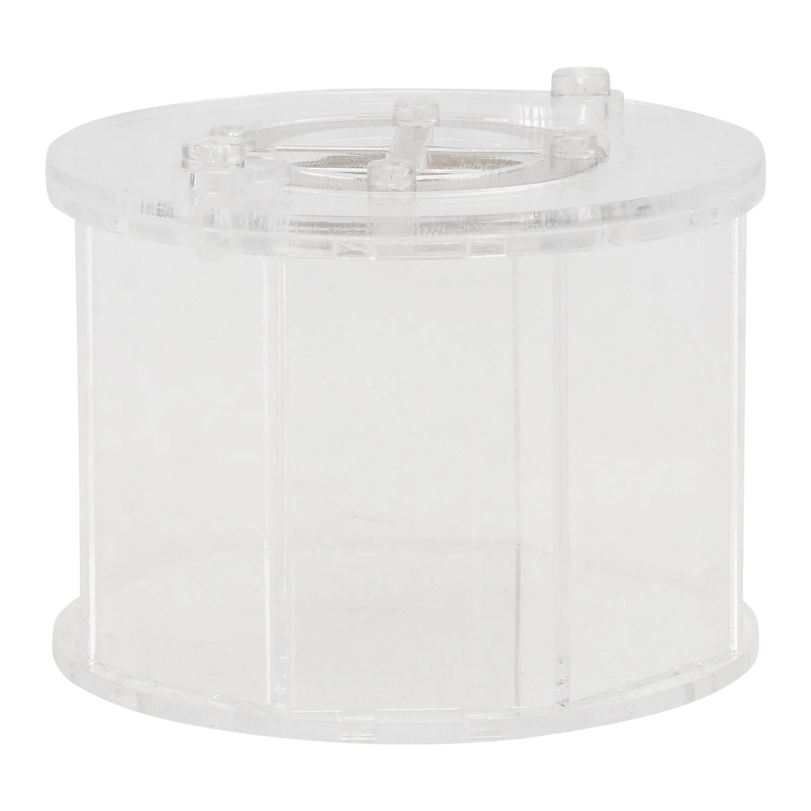 

Observation Box Transparent Octahedral Design Reptile Breeding Feeding Container Ventilation Holes Safety Lock Insect Cage Pet