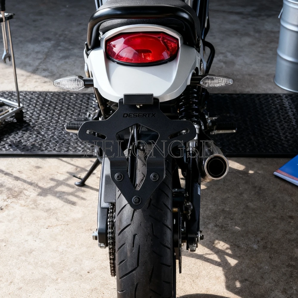 Motorcycle Rear Tail Tidy Fender Eliminator kit For Ducati Desert-X Desert X 2022 2023 2024 Registration Plate Holder Bracket