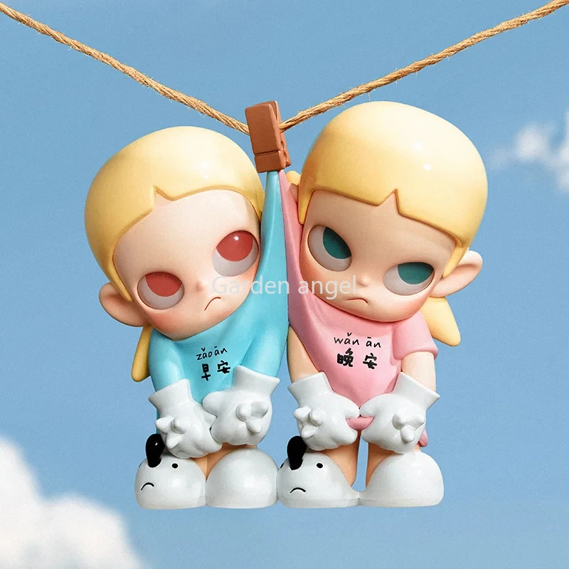 

POP MART Zsiga Twins Series Blind Box Toy Kawaii Doll Anime Action Figure Toy Caixas Collectible Cute Figurine Model Mystery Box