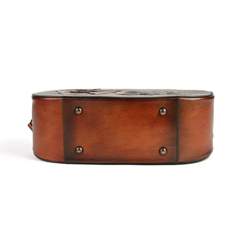 Retro frauen Taschen Top Schicht Rindsleder Handtasche Retro Frauen Cheongsam Tasche Single-schulter Umhängetasche Paket Mode Frauen Tasche