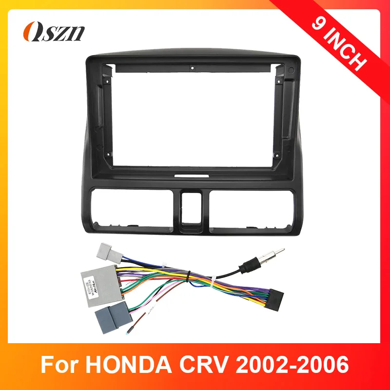 9 inch Car Radio Frame For HONDA CRV 2002-2006 LHD RHD Trim Panel Mount Kit Installation 2 Din Stereo