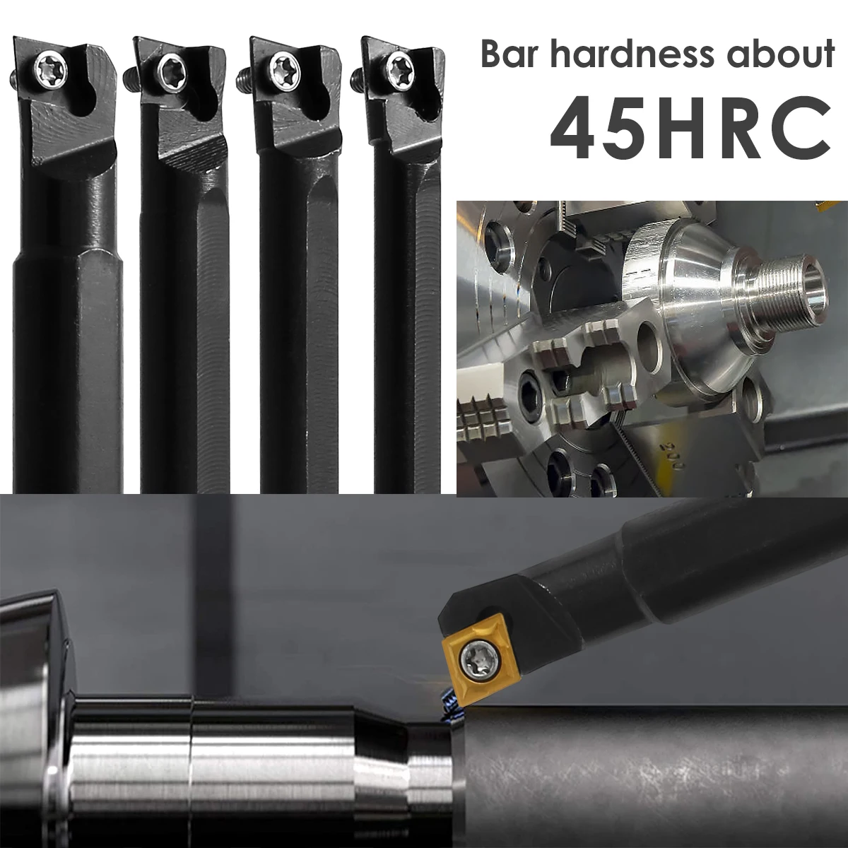 S06K/S07K/S08K/s10K-SCLCR06 portautensili per barra di alesatura per tornio taglio ad alta efficienza con 10 lame in lega e 4 chiavi