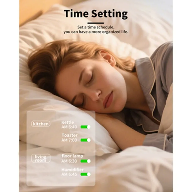

Умная настенная розетка AWAH с портами Type-C для быстрой зарядки, умная настенная розетка с USB-портами, умный настенный выключатель 15А, вилка стандарта США
