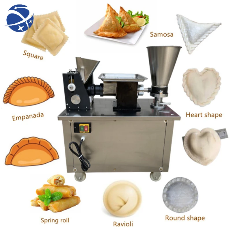 YYHC Labor Intensity samosa folding machine price pelmeni making automatic dumpling maker machine ravioli big empanada machine