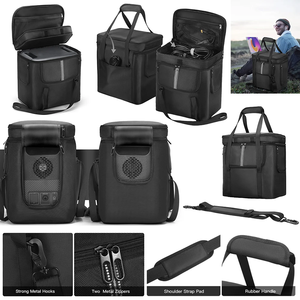 

Чехол для переноски портативной электростанции BLUETTI AC180, дорожная сумка для переноски, дорожная сумка для хранения с ручкой на плечевом ремне