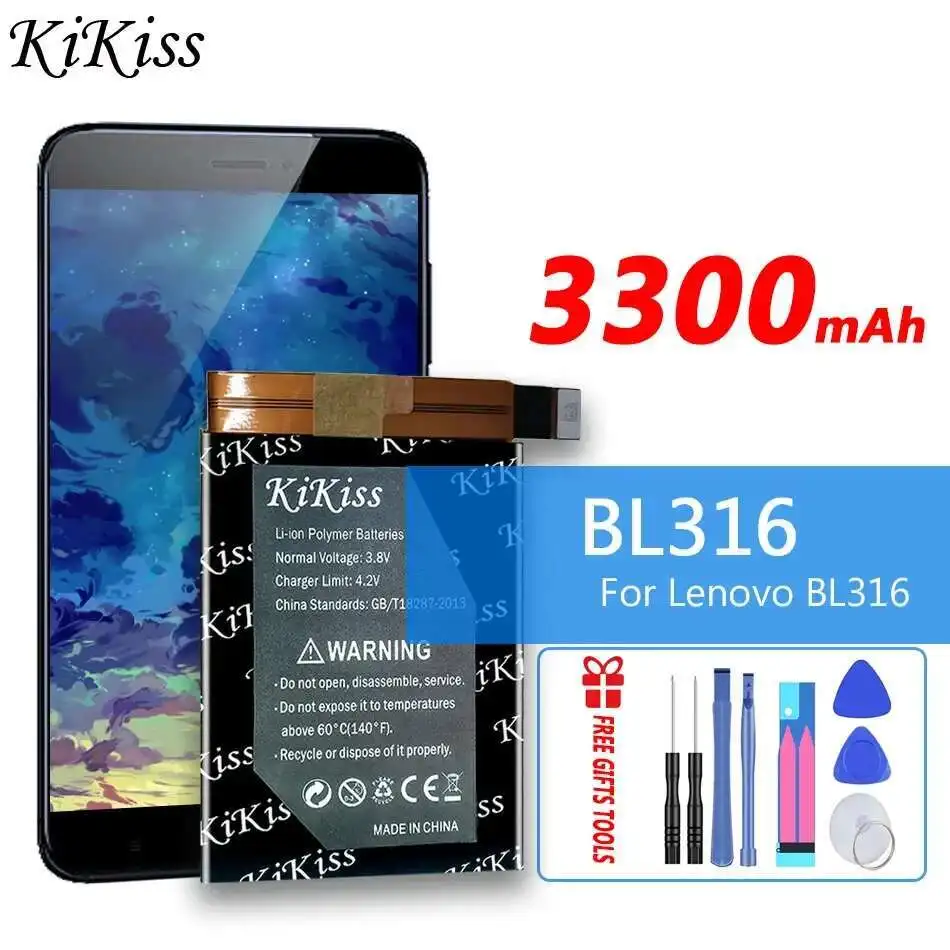

Аккумулятор мобильного телефона BL316 для Lenovo Saver 2PRO L70081, игровой телефон, быстрая зарядка, 3300 мАч