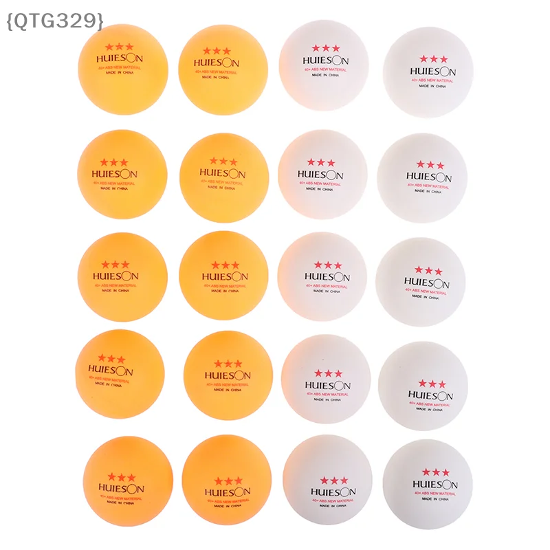 【Ja】3 Star Table Tennis Balls - 10 Pcs 40+mm Diameter 2.8g ABS Plastic Ping Pong Balls For Training & Match