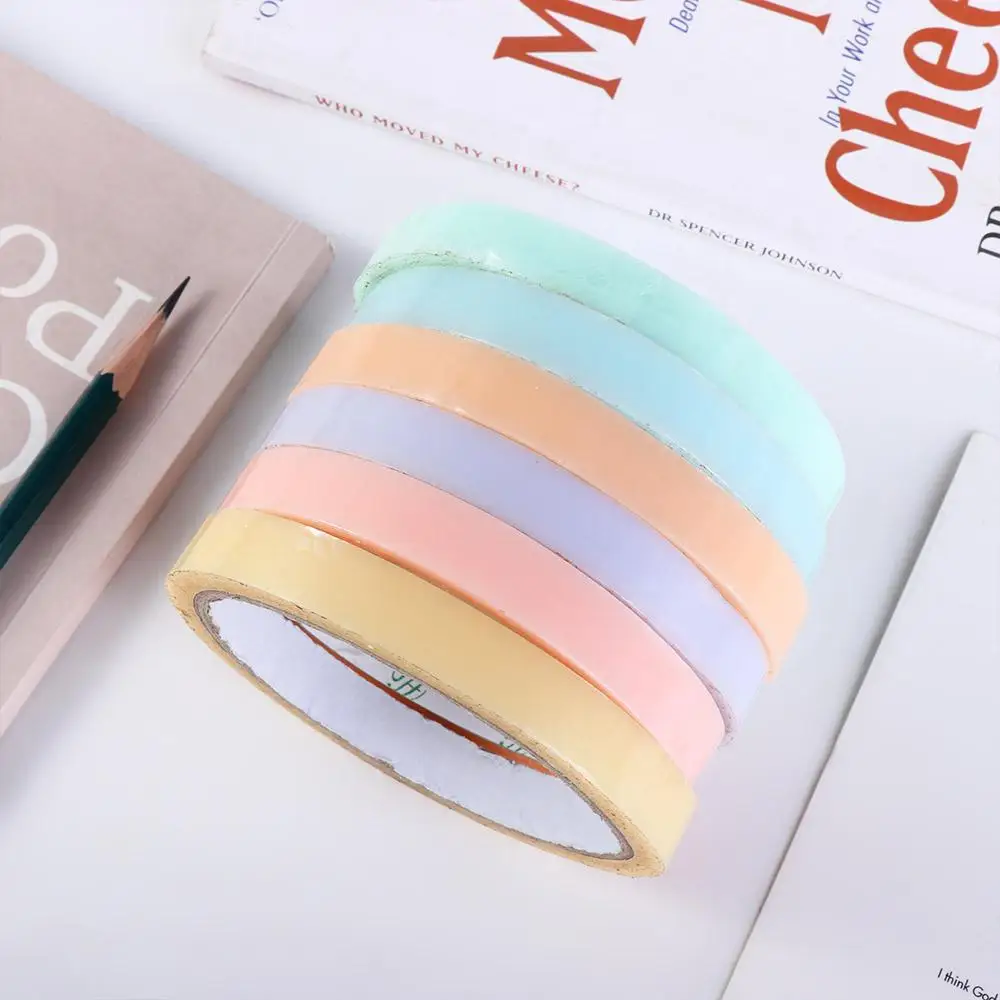 Cinta adhesiva para álbum de recortes, juguete sensorial de colores Macaron, regalo de relajación, bola adhesiva, rodante