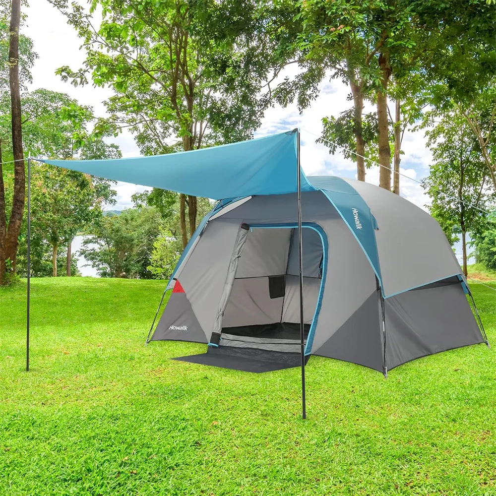 Camping Tent, Tent for Camping, Easy Set up Camping Tent for 4 Person Outdoor Traveling