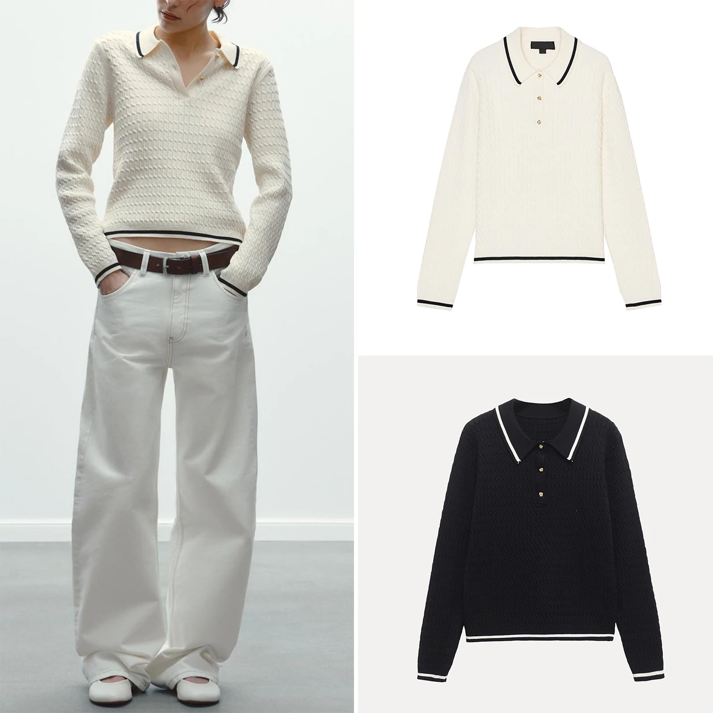 

Color Blo Long Sve Ne Knitted Sweater for Women Slim Fit Regular Thin Pure Color Chinese Brand Z