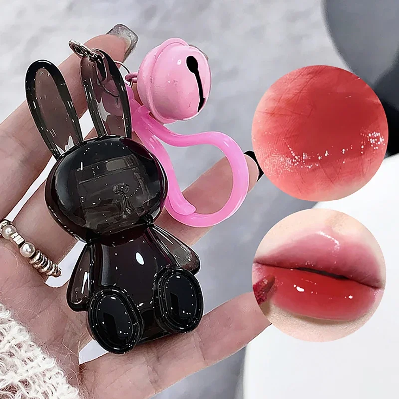 Black Rabbit Water Gloss Lip Glaze Mirror Moisturizing Plump Lips Tinted Not Easy To Stick To The Cup Liquid Long-Lasting Makeup