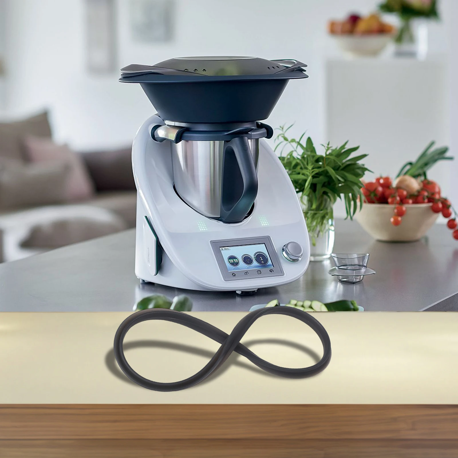 

Герметичное кольцо 15,5*15,5 см. Простая установка. Силиконовое кольцо. Часть процессора. Силиконовое уплотнение. Контроль температуры приготовления. Простая установка.