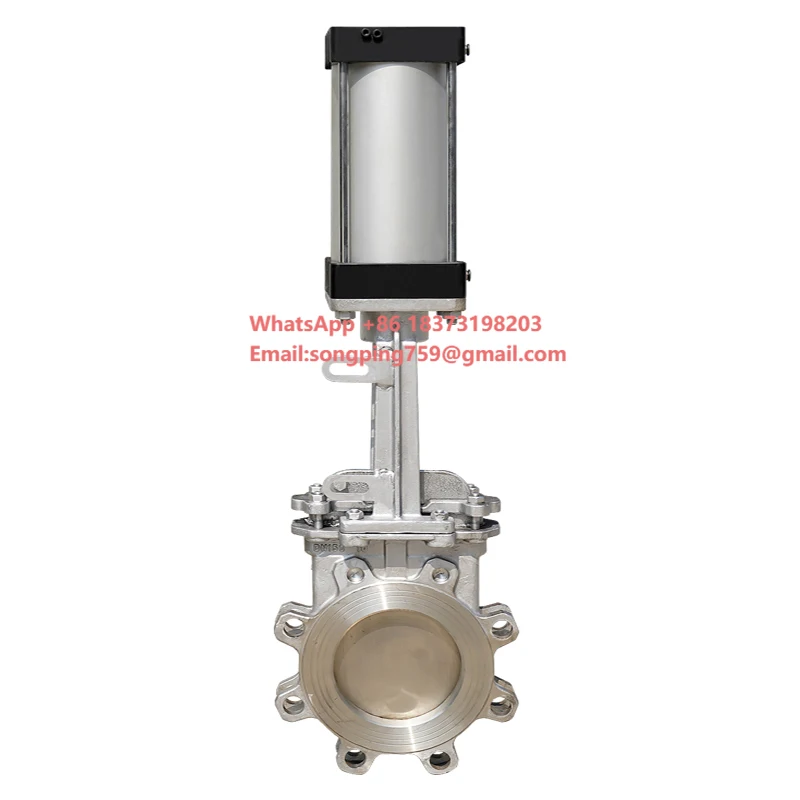 

4 Inch Pneumatic Actuator Suction Control Valve DN100 Sealed Knife Gate Valve for Water Coal Powder Slag Discharge Manual Gas