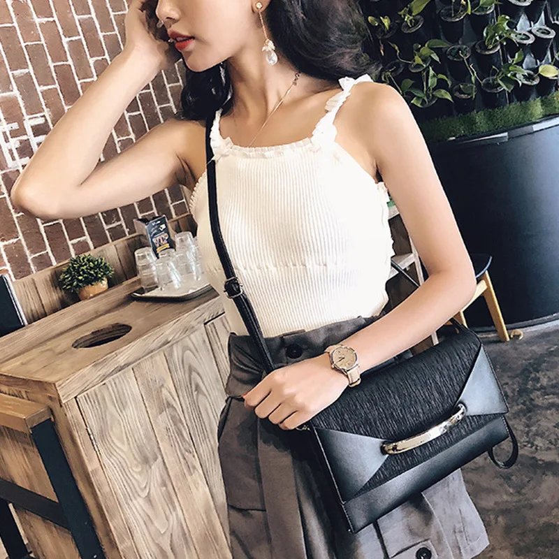 Fashion Women\'s Designer Handbags High Quality PU Leather Envelope Bag Female Trend Shoulder Crossbody Bags Daily Clutch Bolsas