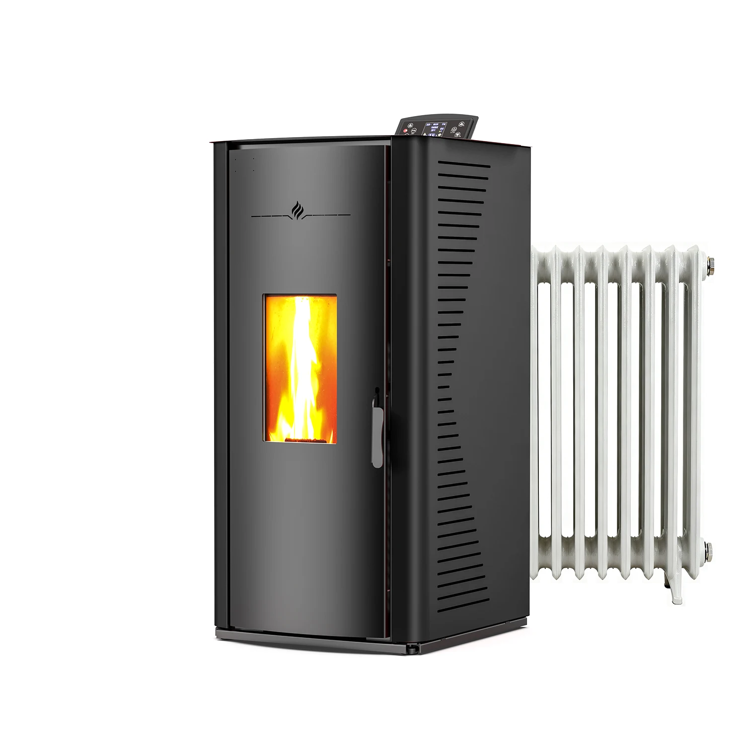 

Автоматический пеллетный котел 19.2 кВт для горячего водоснабжения, современный дизайн, управление по Wi-Fi, гидропеллетная система