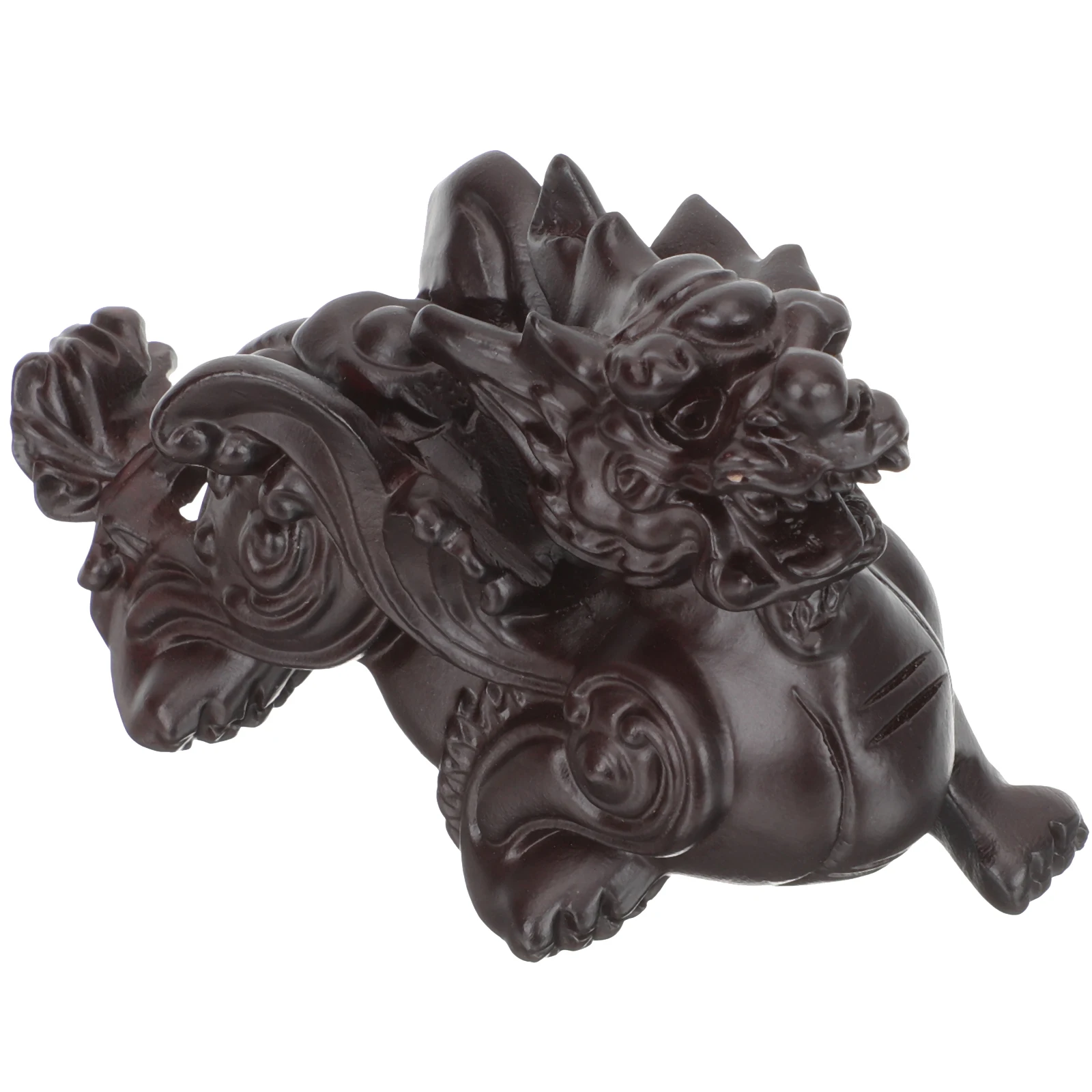 

Black Ebony Wood Statue Hand Carved Animal For Garden Home Decor Desktop Ornament Wooden Animal Decoration