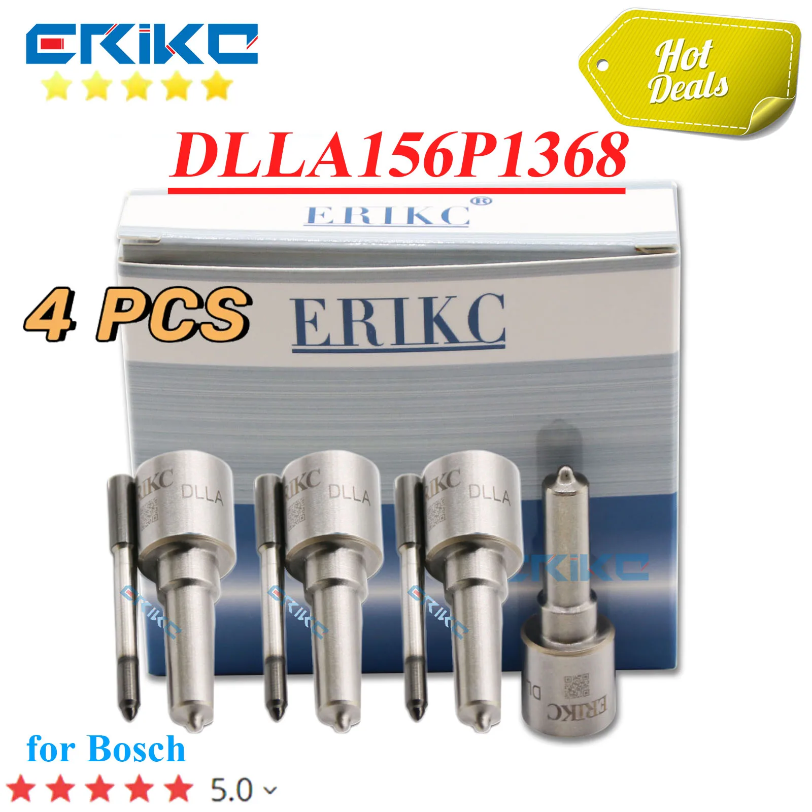 

4PC DLLA156P1368 Common Rail Injector Nozzle 0433171848 Sprayer Tip for Bosch 0445110279 0445110186 HYUNDAI 33800-4A100