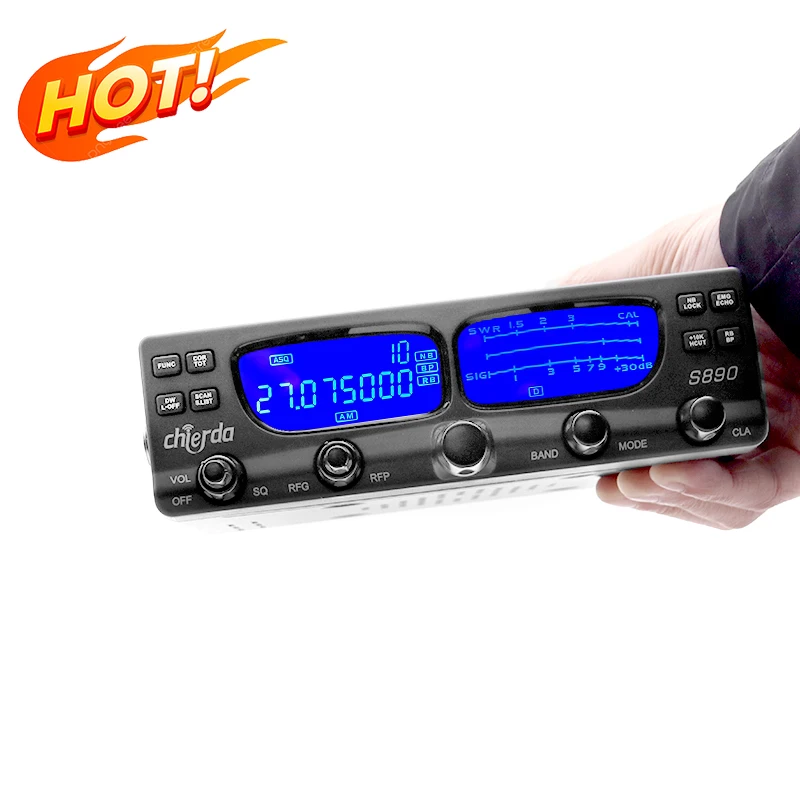 

Chierda S890 40 Вт SSB Высокомощное CB-радио 27 МГц с CB-радио дальнего действия 25,615 ~ 30,105 МГц Автомобильное радио