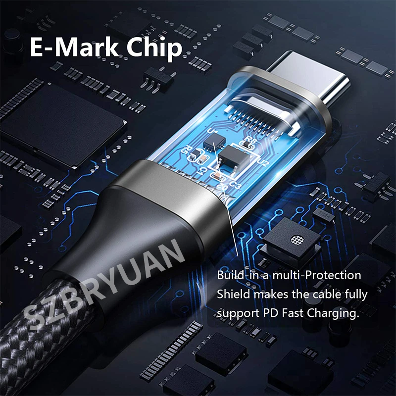 Usb 3.2 10Gbps Kabel Type C Naar Usb C 5a 100W Snel Opladen Snoer Voor Iphone 15 Huawei Macbook Samsung Xiaomi 14 Pro Snel Opladen