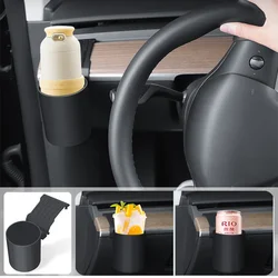 Car Dashboard Cup Holder ABS For Tesla Model 3 Y Tidying Organizer Drinking Support Front Instrument Panel Stand Car Accessories