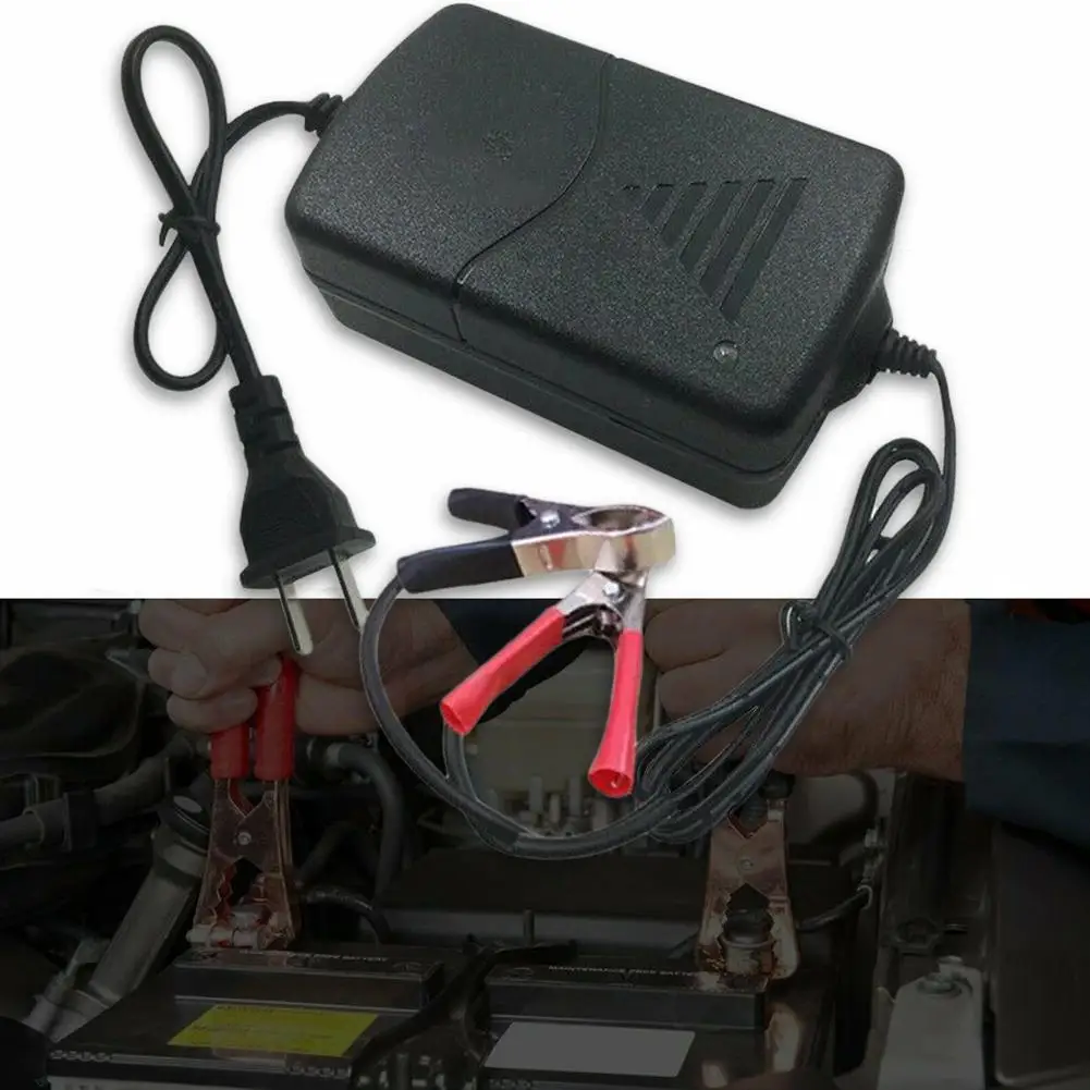 

12V Intelligent Battery Maintainer Charger 1.5A US Plug - LED Charge Indicator Overcharge & Reverse Connection Protection