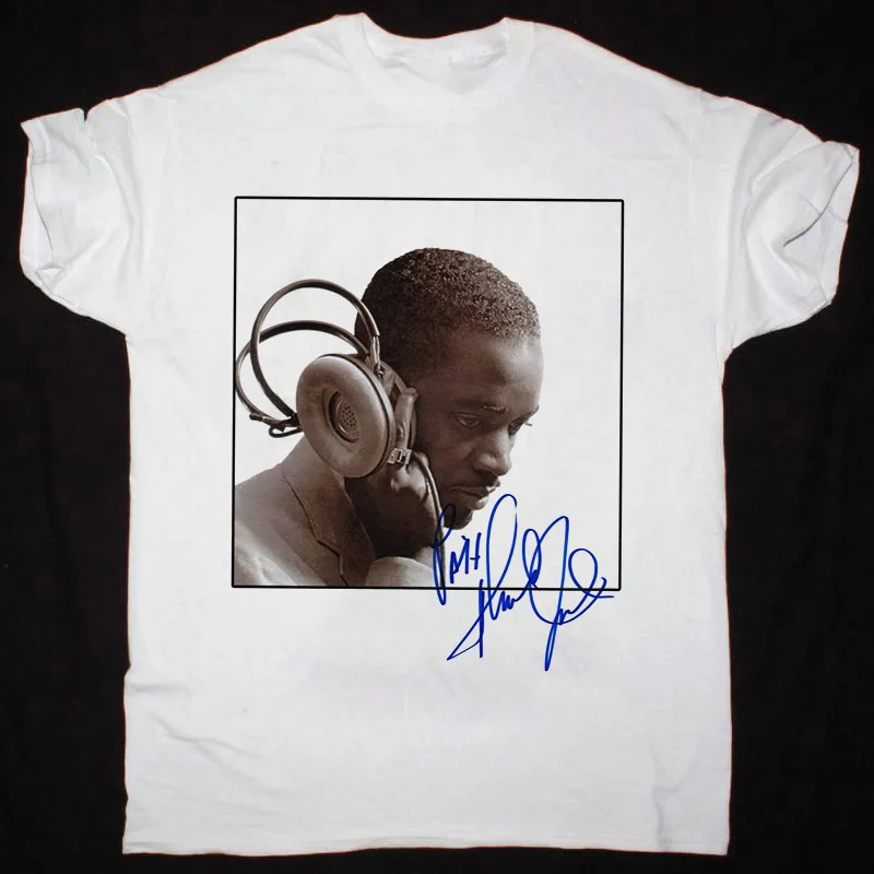 

Ahmad Jamal pianist REAL SIGNED Белая подарочная рубашка с короткими рукавами размера S-5XL FA836