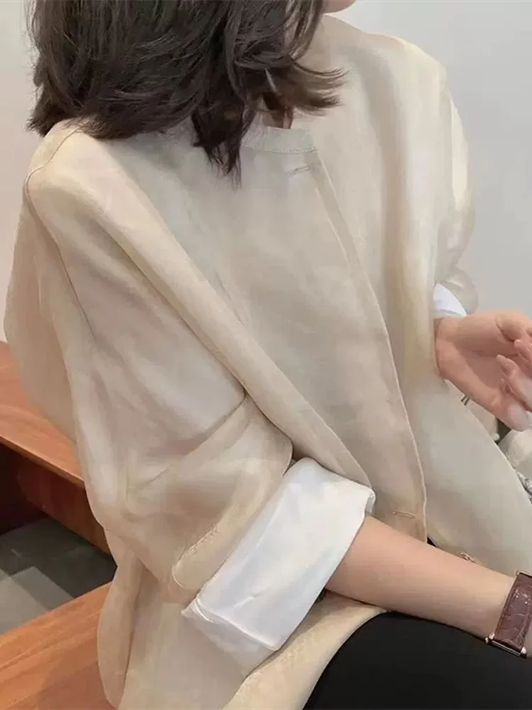 

Ele Chinese Sle Silk irt Women's Spring Autumn New Version Improved Tang Costume Retro Outerwear