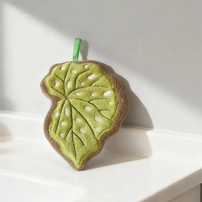 Leaf Hand Towel, Soft Absorbent Kitchen Towel