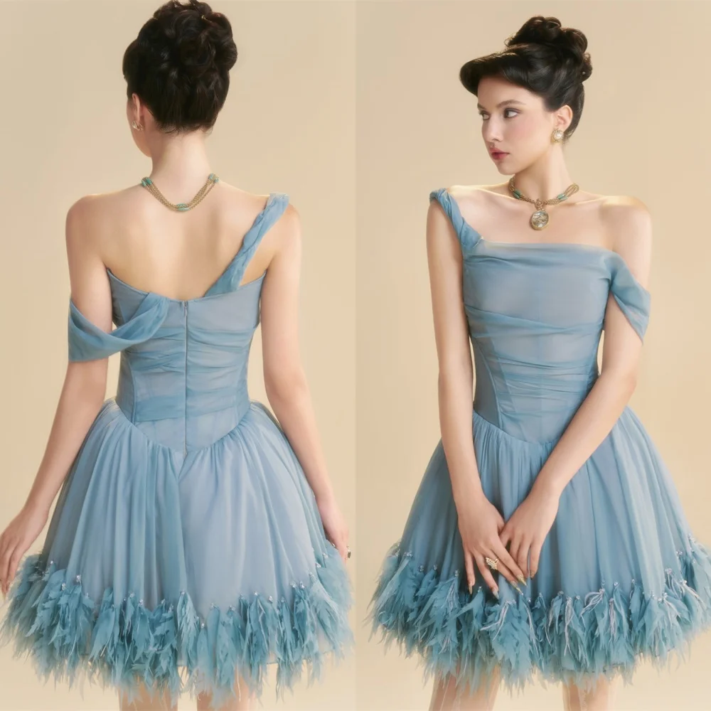 

Customized Charming Chiffon Evening Dress Exquisite Strapless Homecoming Dresses Luxury Zipper Back Special Occasion Gowns