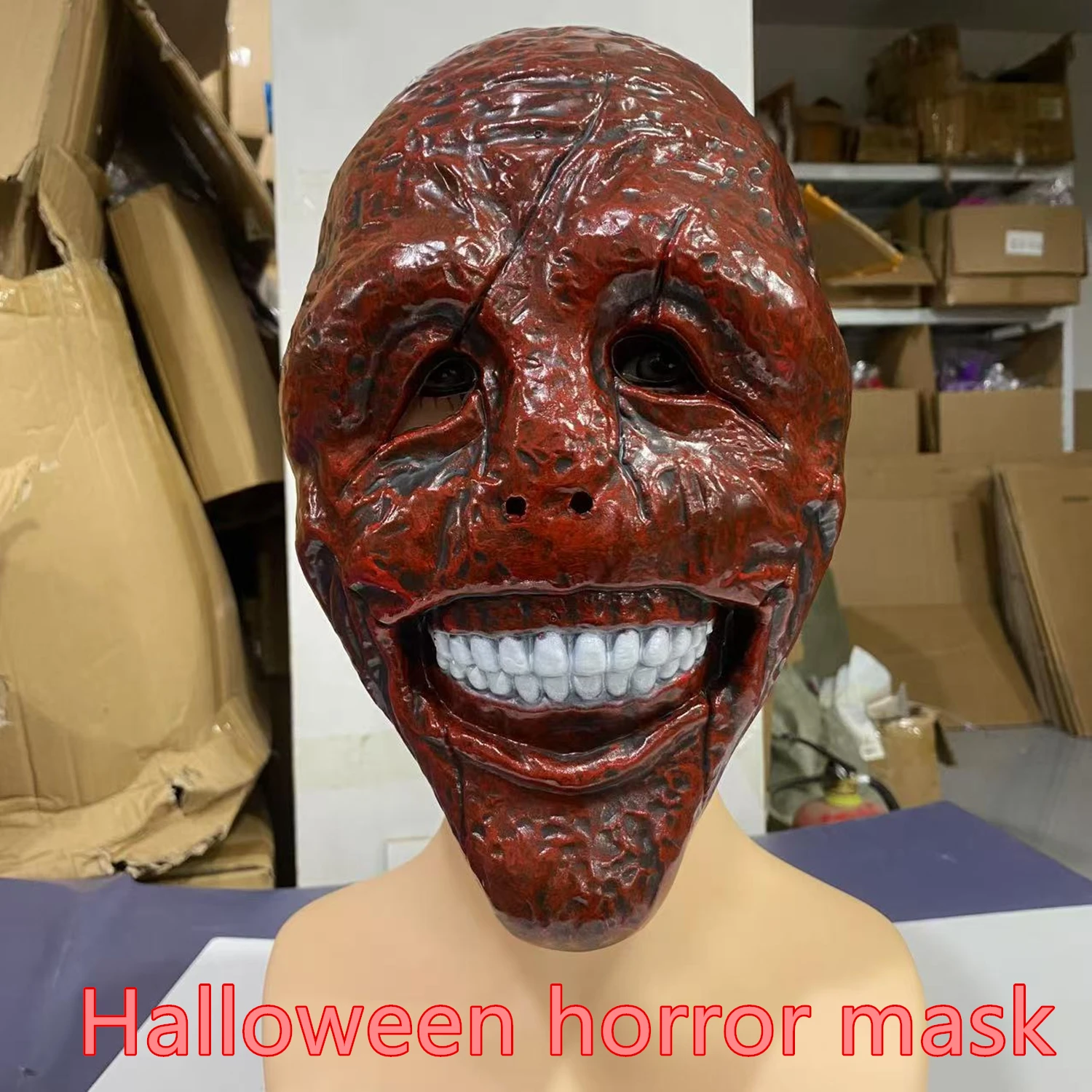 Halloween Masker Enge Zombie Ghost Gezicht Head Cover voor Escape Room, Rollenspel, Party Cosplay Horror Prop