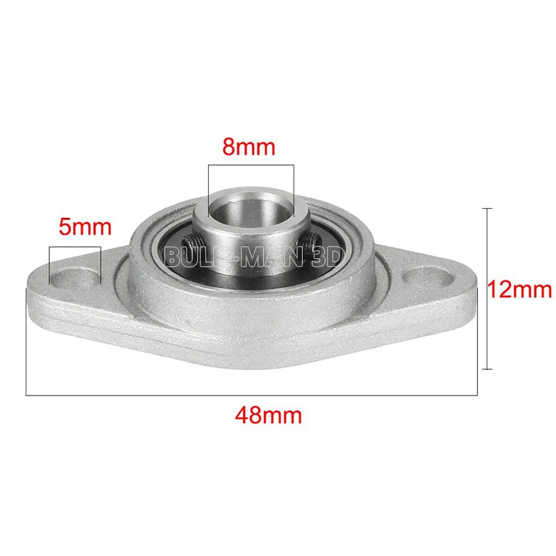 KP KFL Zinc Alloy Bearing Shaft Pillow Block Housing Diameter 8-20mm Bore Mounted Support KFL08 KFL000 KFL001 KP08 KP000 KP001