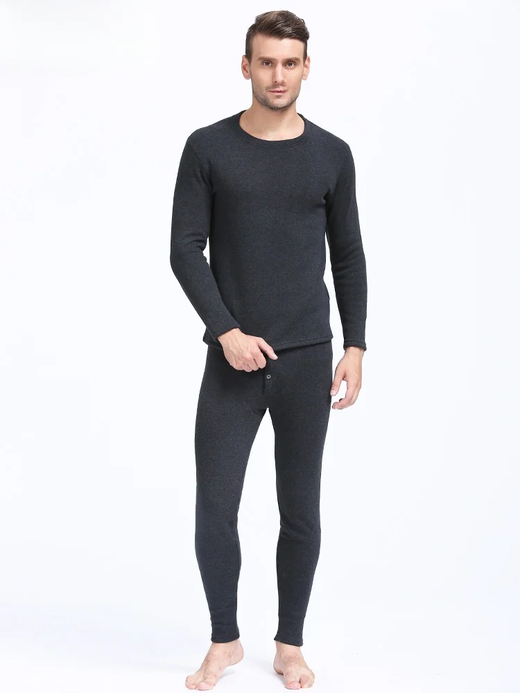 thiened-fluffy-cotton-underwear-set-for-men-and-women-warmth-enhancement-plus-size-home-clothes-knitted-long-sve-round-ne